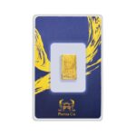 شمش طلای نقش برجسته پرنیا 50 سوتی مدل کارت فرکانسی